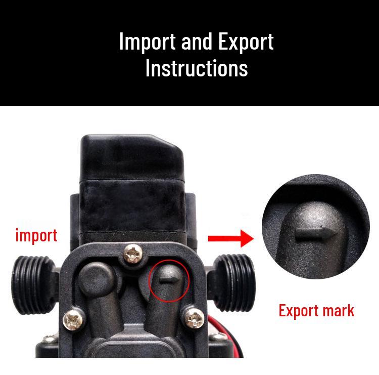 Citron 120W Self-Priming High-Pressure Electric Diaphragm Pump for Spraying, Car Washing, and Small Appliance Cleaning