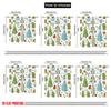 2pcs,2D Plane Printing Curtains Roller Blinds Christmas Trees Festive Birds (2) Versatile Durable Polyester (without Rod)