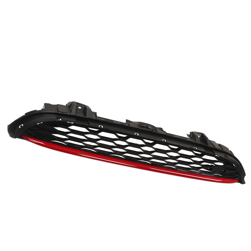 JCW Front Bumper Bonnet Grille Grill Red Stripe 51137393456 for Cooper F55 F56 F57 S JCW 2014‑2021