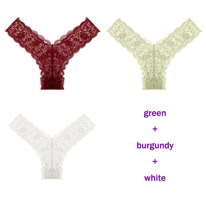 CINOON 3 Teile/los frauen höschen Transparent Low-Taille Unterhose Aushöhlen Tanga Weibliche Nahtlose G-String Sexy Unterwäsche Spitze Dessous panty