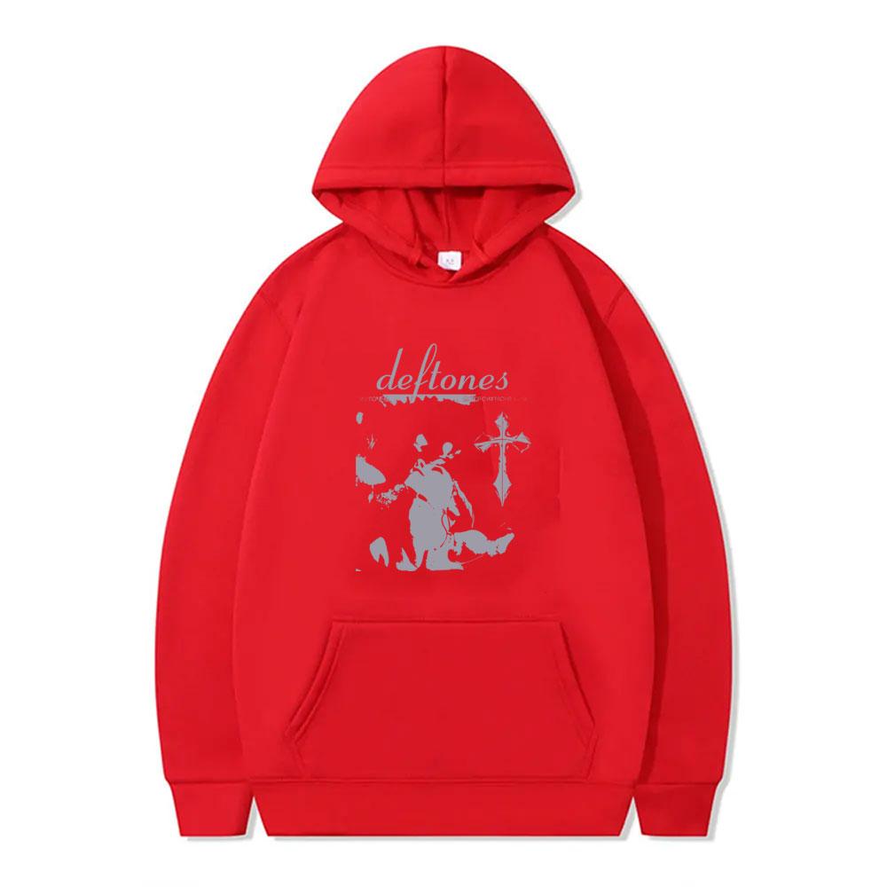 Rock Band Deftones Saturday Night Wrist Hoodie Men's Alternative Heavy Metal Streetwear Male Fashion Oversized Pullover Hoodies