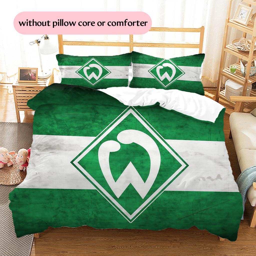 Sportverein Werder Bremen Pattern Bedding Quilt Set Home Decoration Gift (1 * duvet cover + 2 * pillowcase without core)