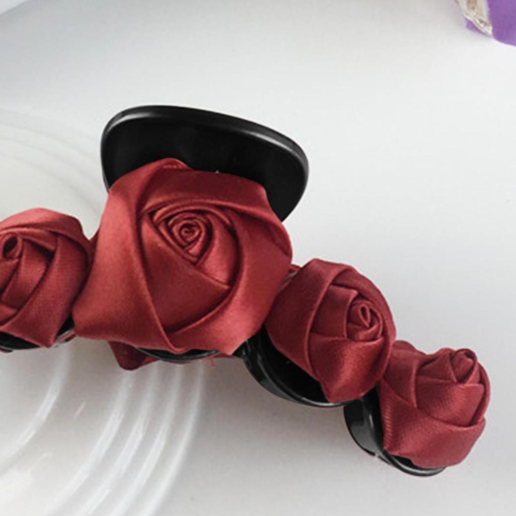 Hair Barrette Attractive All Match Ultralight Hair Clip Women Rose Flower Hair Claw Headwear Gift Women Hairpin for Girl