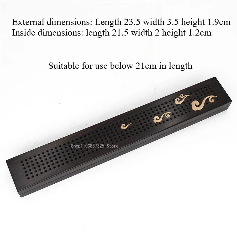 Long/square Wooden Sleeping Incense Box Home Indoor/study Decoration /Meditation Purification/Incense Stick Aromatherapy Stove