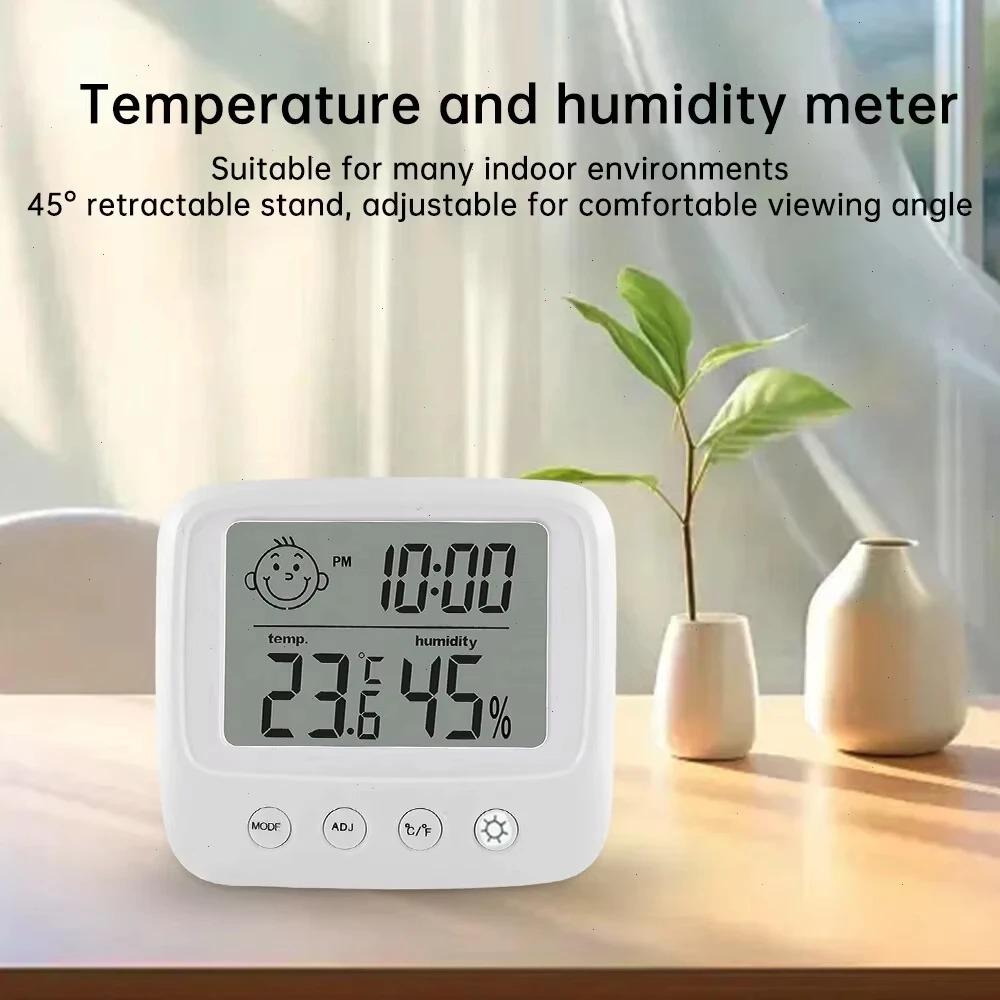 1pc New LCD Digital Temperature Humidity Meter Backlight Home Indoor Electronic Hygrometer Thermometer Weather Station