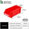 Large Wall-Mounted Plastic Screw Organizer with Compartments