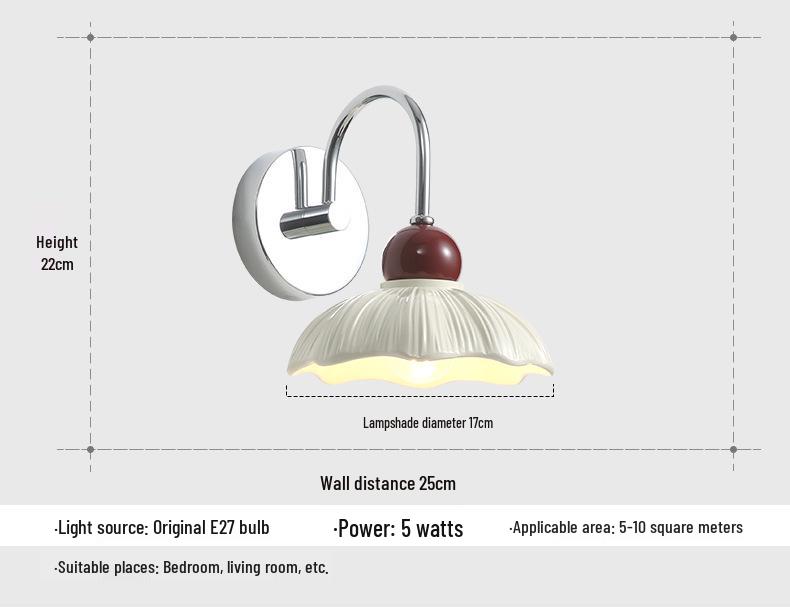 Vintage Kremowy Kwiatowy Plafon do Korytarza lub Przedpokoju