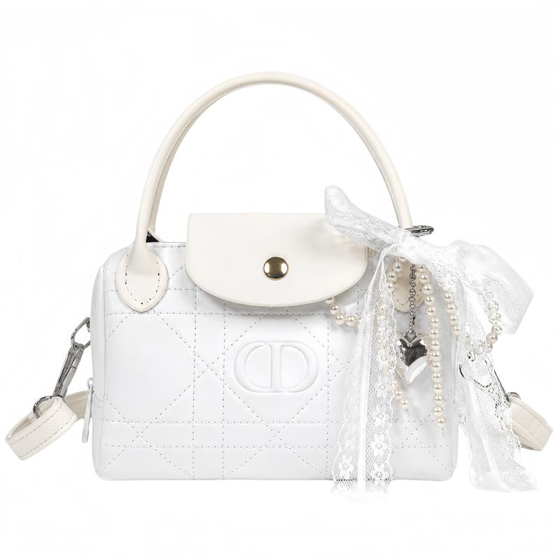

DIOR [Customized Cosmetic Bag] Bai Xiaobai Niche Exquisite Trendy High-end Retro Versatile Classic Storage Portable Polyester Fiber белый