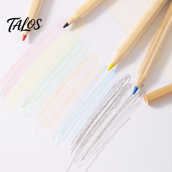 Long Colored Pencils 12PCS for Kids, Bright Drawing Pencils, Art Non-toxic Wood Creation Smooth Wooden Coloring Book And School Supplies Short