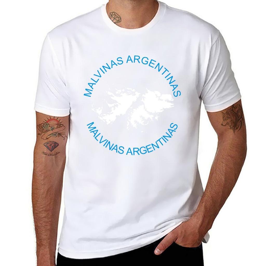 Nuova Maglietta Malvinas Argentinas Taglie Forti Top Magliette T-shirt Unisex Magliette Nere Per Unisex