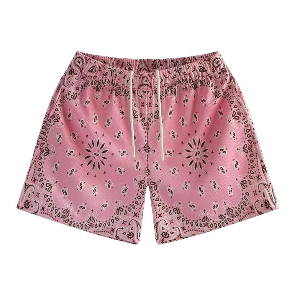Unisex American Basketball Shorts: Casual, Trendy, Breathable Sports & Beach Five-Point Pants