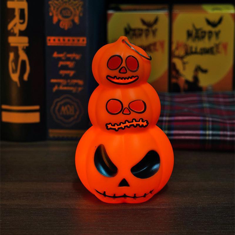 Halloween Portable LED Pumpkin Lantern Candle Lamp for Party Decoration