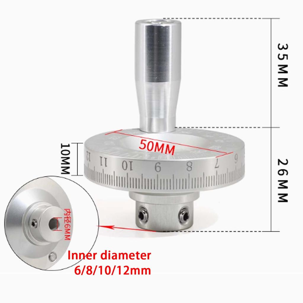 Hliníková slitina soustružnického ručního kola s HD stupnicí, ruční posuvné klikové kolo pro strojírenské vybavení