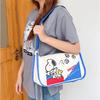 [hgTUP] Snoopy Umhängetasche, Tragetasche, Snoopy Schultertasche, Tragetasche mit Innentasche, Tasche für Besprechungen, für den Weg zur Arbeit, Canvas-Tasche, Dickes Snoopy,