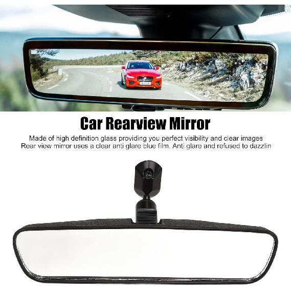EVGATSAUTO Car Rear View Mirror, 8In Clear Image Anti Glare Interior Rear View Mirror, Universal For Cars Trucks