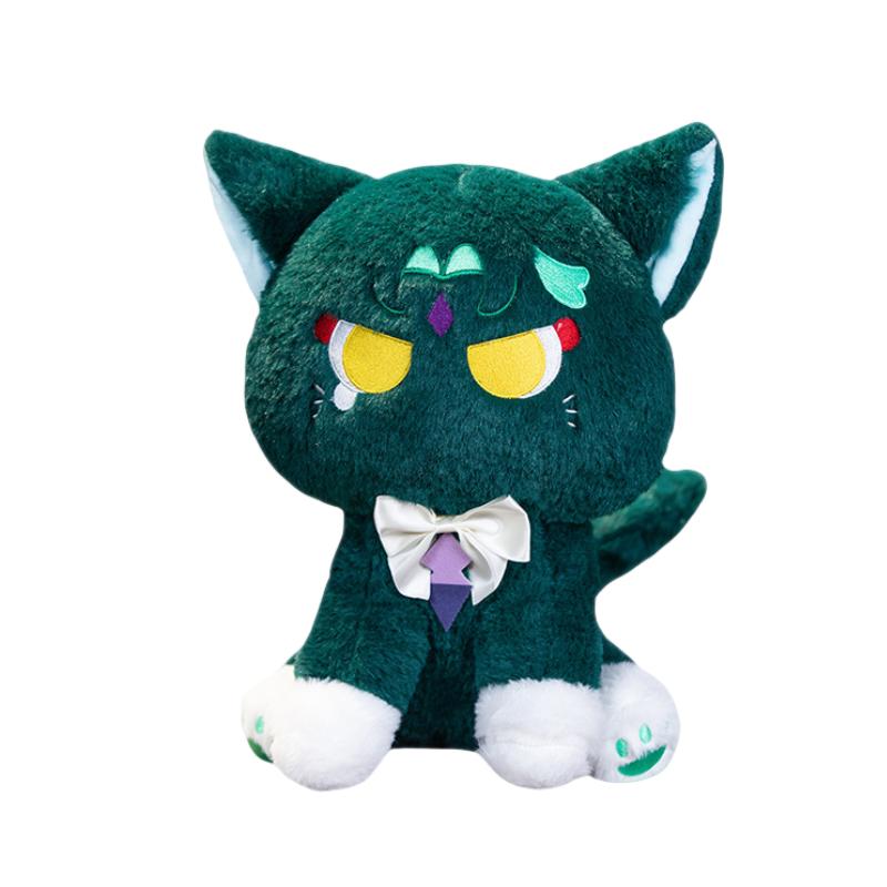 

Сяо Импакт Геншин Плюшевая игрушка Мягкая кукла кошка Подушка для бросания Домашний декор Подарок Фанатам 22cm/8.66in