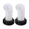 2Pcs IBC Tank Drain Cover Extension Spouts Hose Nozzle IBC Tank Adapters Water Tanks Nozzle Tap Caps Valves Connector