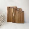 Acacia Wood Cutting Board with Handle - Double-Sided, Portable Chopping Board & Serving Tray