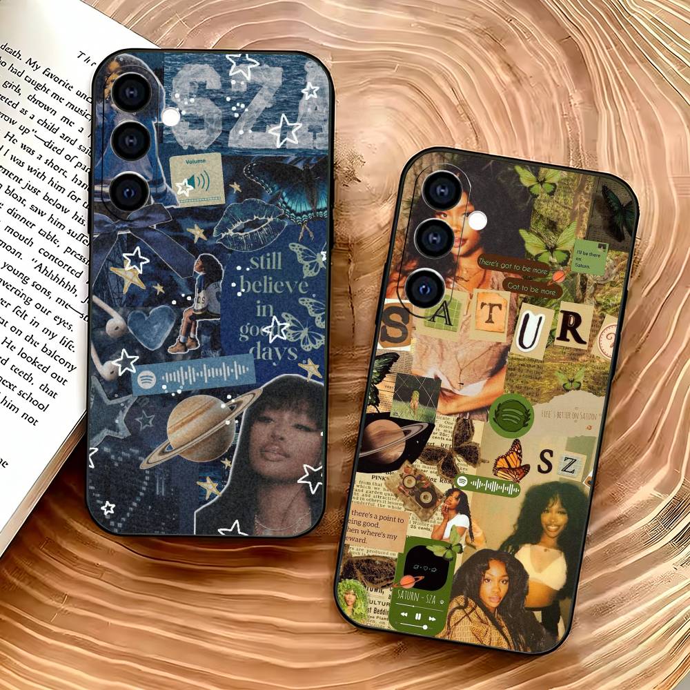 Rapper S-SZA Phone Case For Samsung Galaxy A73,A72,A71,A70,A53,A52,A51,Soft Silicone Black Cover