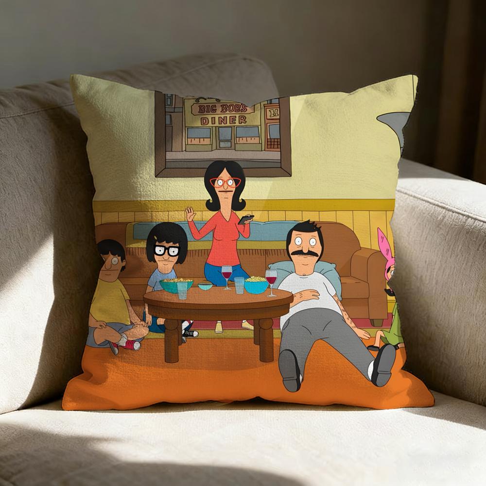 Bob's B-Burgers Anime Pillow Case Pillowcase, Double-sided Printed, Sofa Cushion, Bedroom Headboard Pillow