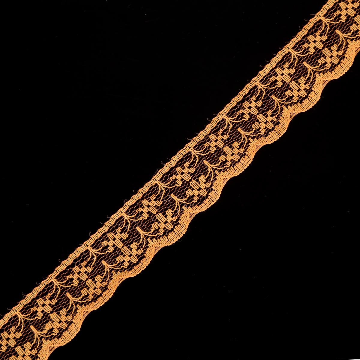 

Кружевная отделка для одежды оранжево-красный