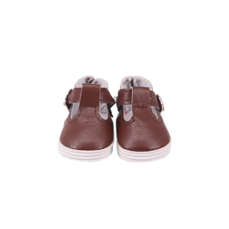 Puppenschuhe aus weichem PU, 5,1 cm, für 36,8 cm große Puppen von 32–34 cm, Geschenkzubehör für Mädchen, 1 Paar