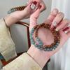 New Chinese Style Cultural Toys Imitating Cook's Bracelet, Simple Blue Water Round Bead Double Circle Bracelet, Niche Fashion Jewelry Bracelet