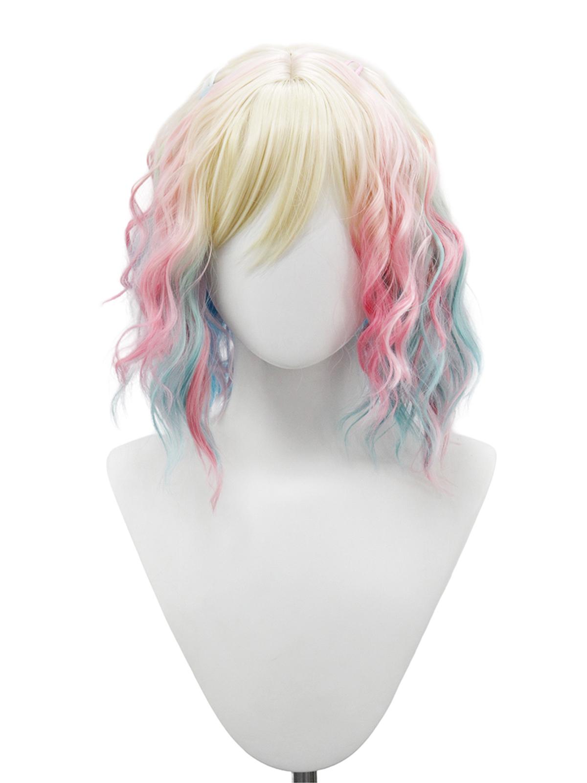 

Color Qi Bangs Anti-upturned Short Hair Chemical Fiber Synthetic Wig | American TV Series Wednesday Role Playing Wig