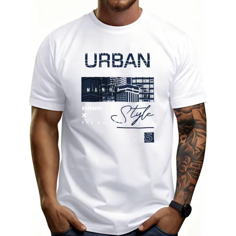 Herenmode 3D Geprint Heren T-shirt Ronde Hals Korte Mouw Trendy Streetwear