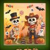Halloween Cartoon Cowboy Skull Bat Balcony Home Window Beautification Decoration Window Stickers