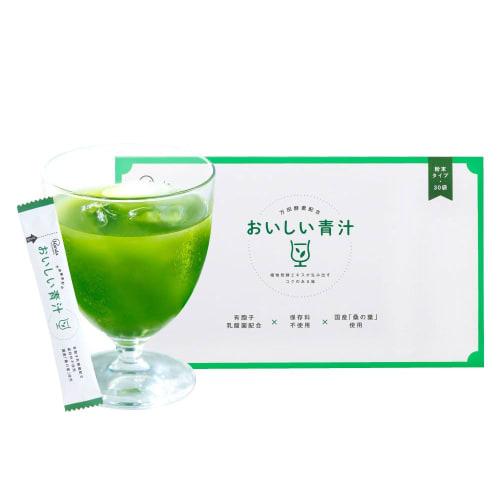 Manda Enzyme Delicious Green Juice, 30 sticks containing lactic acid bacteria powder, made with barley and mulberry leaves.