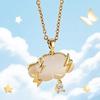 JMXD Lightning Cloud Necklace Creative Design Dainty Clavicle Chain Micro Inlay Crystal Pendant Trendy Aesthetic Jewelry for Women