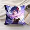 Kujo Sara Genshin Impact Cushion Cover Silky Short Plush Invisible Zipper Dustproof Sofa Pillow Case For Home Decor