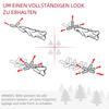 Christmas Tree Artificial Artificial Fir Tree, incl. Stand, Christmas Star, 1.8 m, Green
