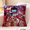 Federa Cuscino Musicale Animato H-Hazbin Hotel Copricuscino da Viaggio per Auto per Divano Auto Regalo di Natale 40x40cm 45x45cm