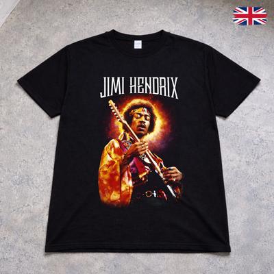 Jimi Hendrix T Shirt Guitar Legend Rock Band Tee Adults Kids Black