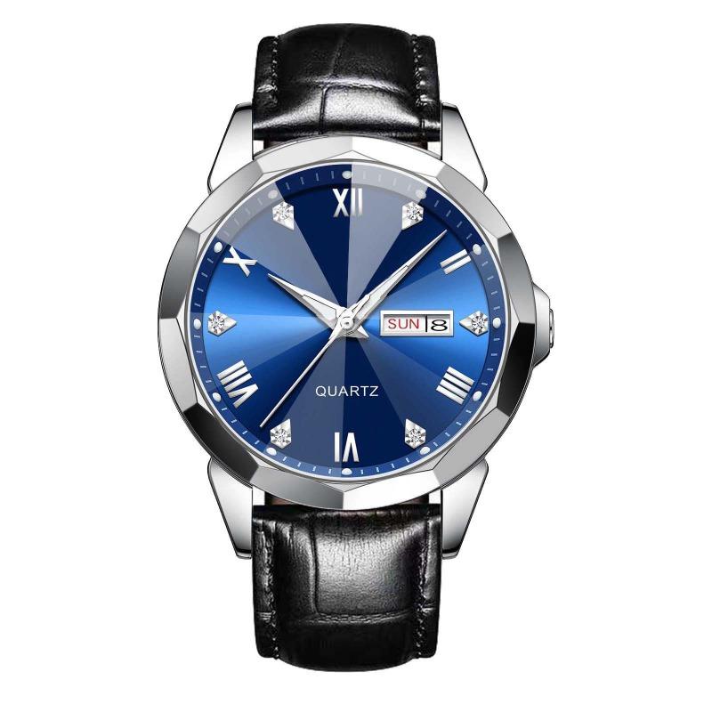 New Business Men's Watch Double Calendar High-end Quartz Men's Watch Fashion Multi-function Watch Non-mechanical Watch