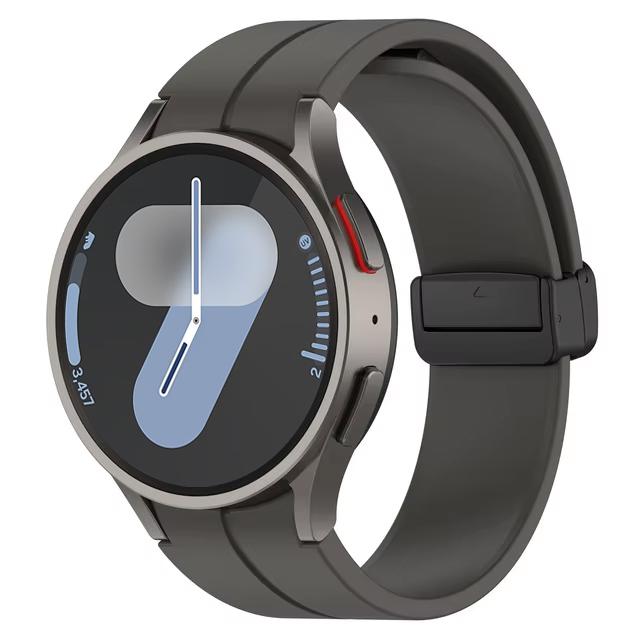 Band for Samsung Watch 6 strap 7/4/5/5 Pro/4 6 classic 44mm 40mm No Gaps Magnetic belt Silicone bracelet correa Galaxy Watch 7