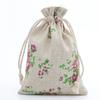 10pcs Cartoon Printing Multicolor Natural Cotton linen Wedding Children's Travel Supplies Cosmetic Sundries Storage gift Bags