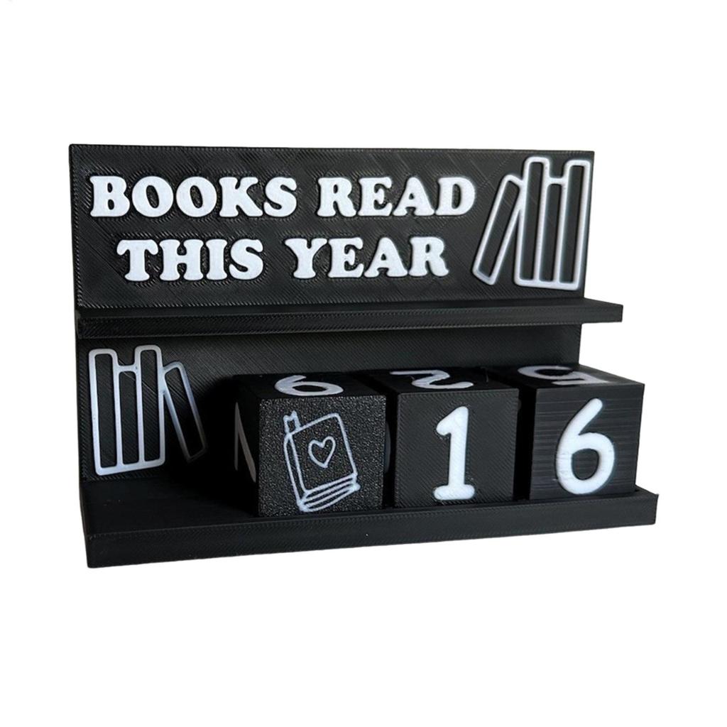 Book Counter Book Tracking Sign Modern Reading Counter for Classroom Bedside Table Student Men Retail Display Teacher Home