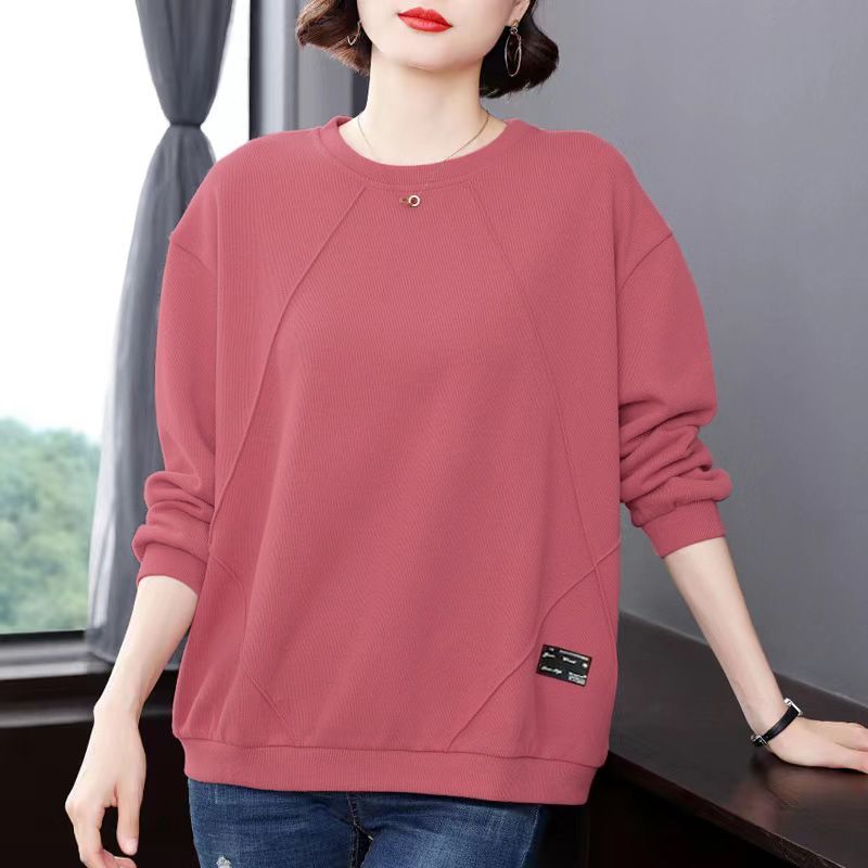 Damen Bedruckter Pullover   Frühling   Rundhals Pullover Mode   Pullover  Locker  Langarm Oberteil