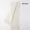 Unisex High-End Alpaca Wool Blend Solid Color Fluffy Scarf