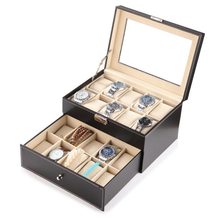 PU Leather Watch Display and Storage Box
