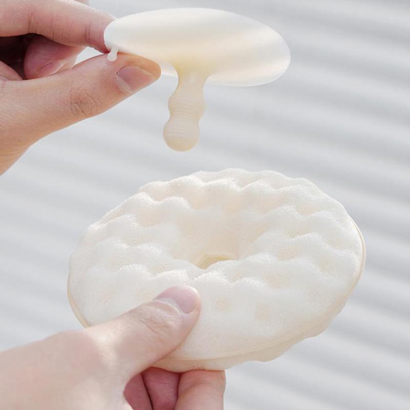 Double-side Suction Cup Sponge Wipe Detachable Soft Kitchen Cleaning Brush Dishes Brush For Dishes Plate Pan Pot