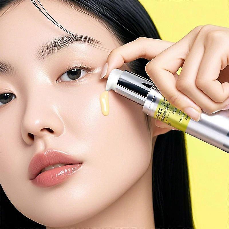 Retinol Shot Oppstrammende Serum med Ren Vitamin A Retinol, Peptid, Porestrammer, Rynker & Fine Linjer, Fastere Hud, Anti-Aldring, Glatting 30ml