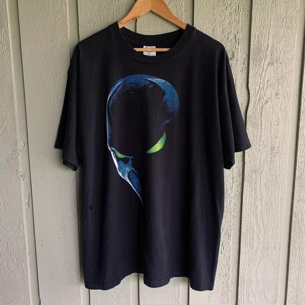 Vintage 90s Spawn Movie Tshirt, Black Short Sleeve Unisex Tshirt Reprint Unisex T-Shirt S