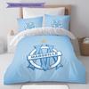 OM team Bedding Quilt Set Quilt Cover Pillowcase Home Decoration Birthday Gift (1 * duvet cover + 2 * pillowcase, without core)