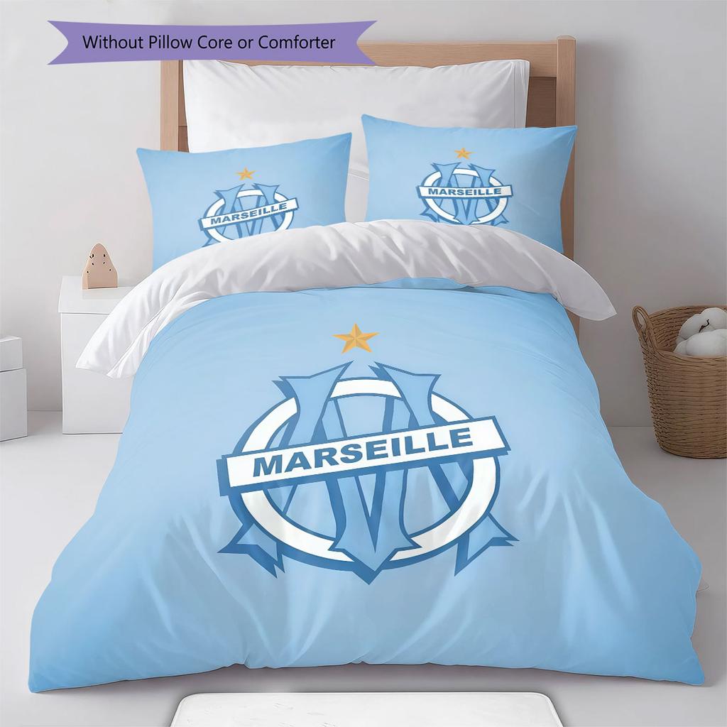 OM team Bedding Quilt Set Quilt Cover Pillowcase Home Decoration Birthday Gift (1 * duvet cover + 2 * pillowcase, without core)