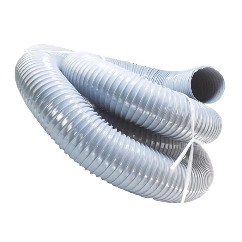 Flexible Grey PVC Coated Steel Wire Ventilation Hose