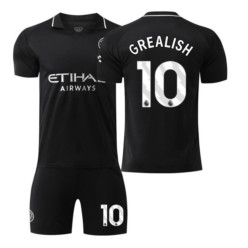 25-26 Manchester City Auswärts Nr. 9 Harland Fußballuniformen Set Herren 10 Galish 47 Foden 16 Rodrigo